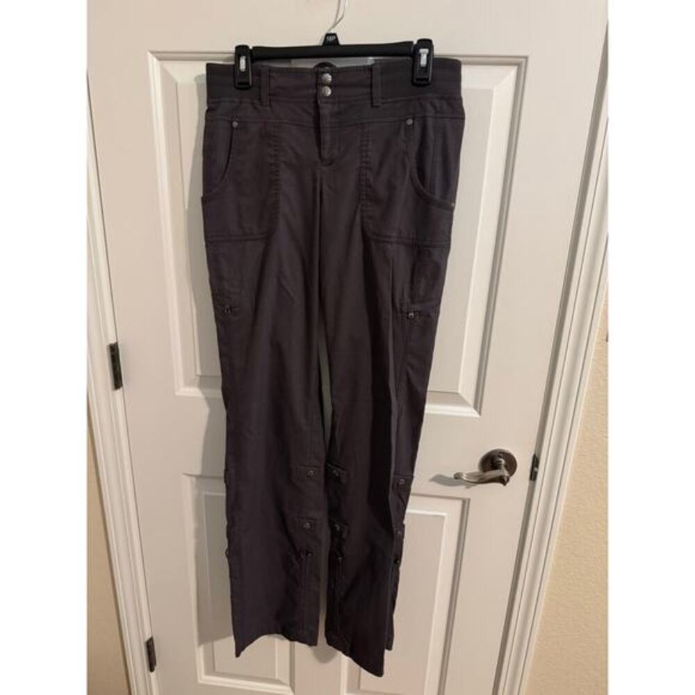Athleta Shasta Pant Convertible Hiking Pants Shale Heather Gray 6 Tal